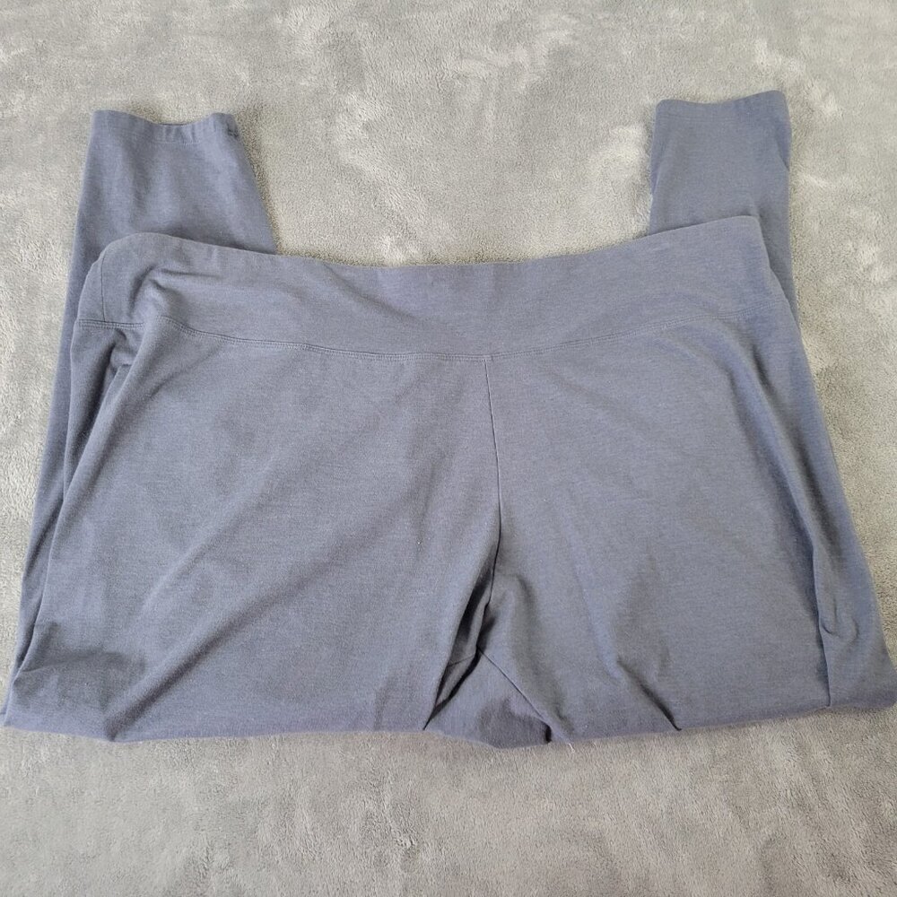 Sonoma Womens Pants 4X Plus Leggings Gray Comfy Pull On Cotton Blend GRA13E